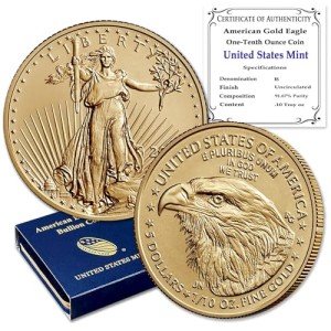 2024 1/10 oz American Gold Eagle Coin