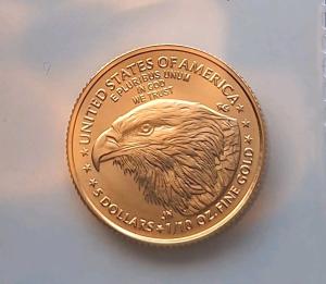 2025 American Gold Eagle $5 Uncirculated Coin