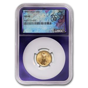 1988 1/10 oz American Gold Eagle Coin MS-69