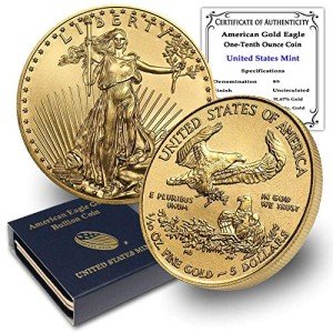 1/10 oz American Eagle Gold Coin (Random Year)
