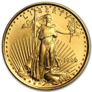 1999 1/10 oz American Gold Eagle Coin