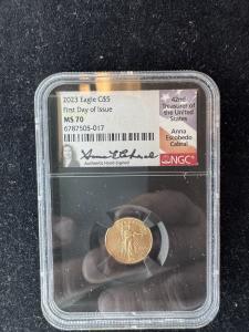 2025 $5 1/10 oz American Gold Eagle Coin