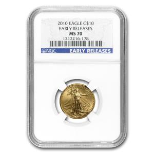 2010 1/4 oz American Gold Eagle Coin MS-70