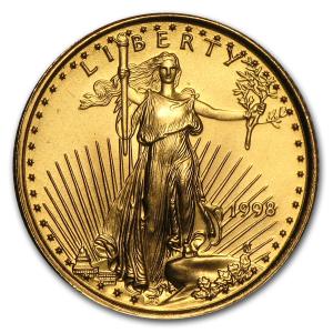1998 1/10 oz American Gold Eagle Coin