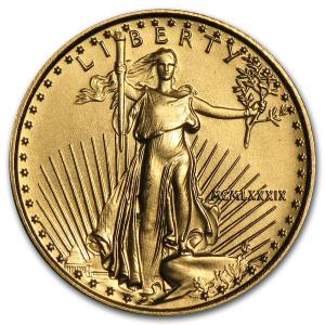 1989 1/10 oz American Gold Eagle Coin
