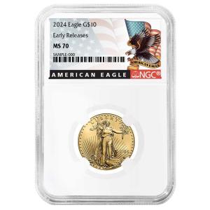 2024 $10 American Gold Eagle 1/4 oz Coin