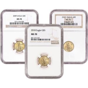 American Gold Eagle 1/10 oz Coin - NGC MS70