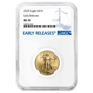 2025 $10 American Gold Eagle 1/4 oz Coin