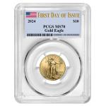 2024 $10 American Gold Eagle 1/4 oz Coin