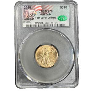 2025 American Gold Eagle 1/4 oz MS 70 Coin