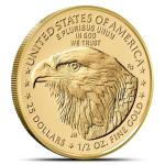 2025-W Half Ounce Proof American Gold Eagle Coin