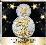2026 1-Oz Silver Eagle with Gold Enhancement