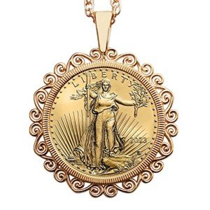 2023 1/10 oz Gold American Eagle Coin Necklace