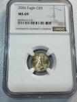 2026 American Gold Eagle Coin 1/10 Oz MS69