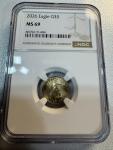2026 American Gold Eagle Coin 1/10 Oz MS69