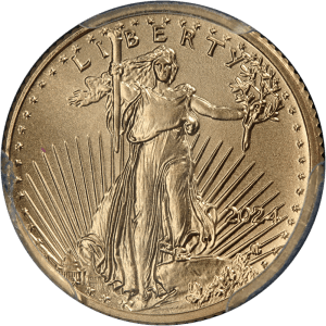 2024 American Gold Eagle $5 Coin PCGS MS70