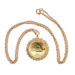 2023 1/10 oz Gold American Eagle Coin Necklace