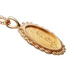 2023 1/10 oz Gold American Eagle Coin Necklace