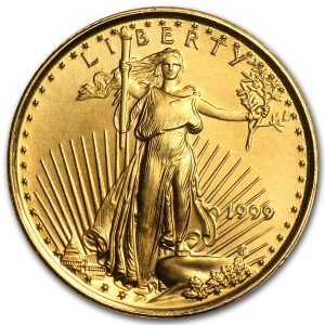 1999 1/10 oz American Gold Eagle Coin
