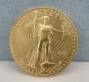 2001 $50 Gold American Eagle Coin - Rare