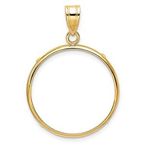 14K Gold Coin Mounting for American Eagle & Panda