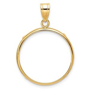 1/4oz American Gold Eagle Coin Bezel Pendant