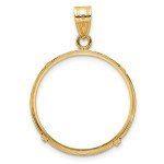 1/4oz American Gold Eagle Coin Bezel Pendant
