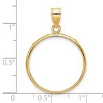 1/4oz American Gold Eagle Coin Bezel Pendant