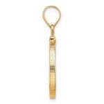 14k Polished Yellow Gold Coin Bezel Pendant