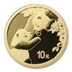 Random Year 1 Gram Gold Chinese Panda Coin