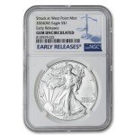 2024 1 oz American Silver Eagle Coin - West Point