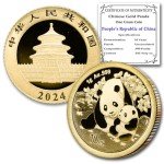 2024 1 Gram Gold Panda Coin with Certificate