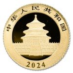 2024 1 Gram Gold Panda Coin with Certificate