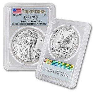2023 American Silver Eagle Coin MS-70 West Point