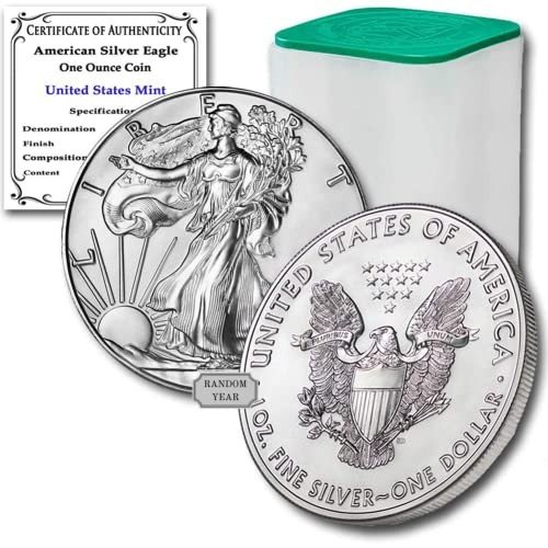 Lot of 20 Random Year American Silver Eagle Coins