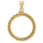 14K Gold Pendant Frame for American Eagle Coin