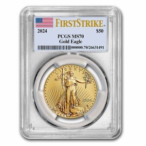 2024 1 oz American Gold Eagle Coin MS-70