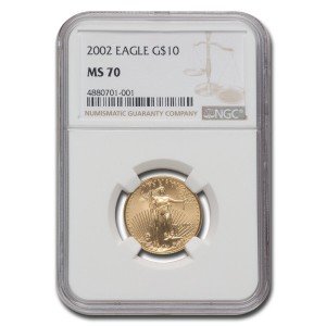 2002 MS-70 NGC 1/4 oz American Gold Eagle