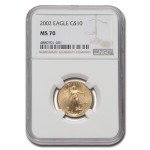 2002 MS-70 NGC 1/4 oz American Gold Eagle