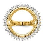 Gold Coin Diamond Ring for American Eagle Coins