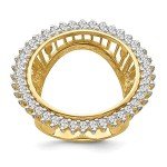 Gold Coin Diamond Ring for American Eagle Coins