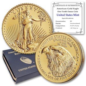 2025 1/10 oz American Gold Eagle Coin