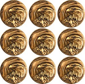 Christian Eagle Challenge Coin Set of 9