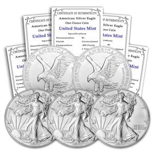2024 Lot of 5 American Gold Eagle Coins