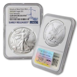 2025 1 oz American Silver Eagle Coin - West Point