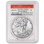 2021 1 oz American Silver Eagle Coin MS-70