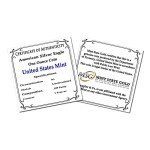 1 oz American Silver Eagle Coin with Certificate