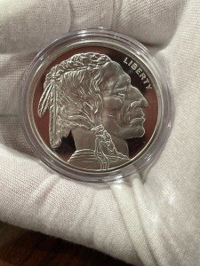 Set of 6 Buffalo Silver Round Coins .999 Fine