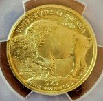 2008-W $25 Burnished Gold Buffalo Coin SP70