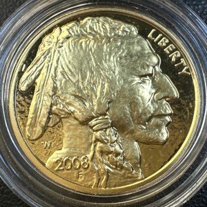 2008 $25 Gold Buffalo Proof Coin with Box & COA